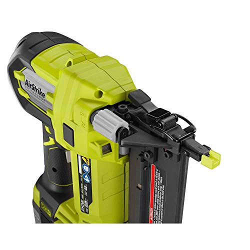 Ryobi 3 Piece 18V One+ Airstrike Brad Nailer Kit (Includes: 1 X P320 Brad Nailer, 1 X P190 18-Volt One+ 2.0 Ah Lithium-Ion Battery, P118 Dual Chemistry Charger (Renewed) #TOP2