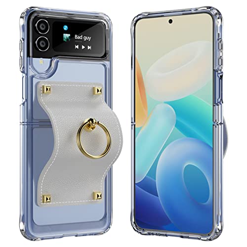 Coque Galaxy Z Flip 4 anti-chute anneau de maintien et dos rigide