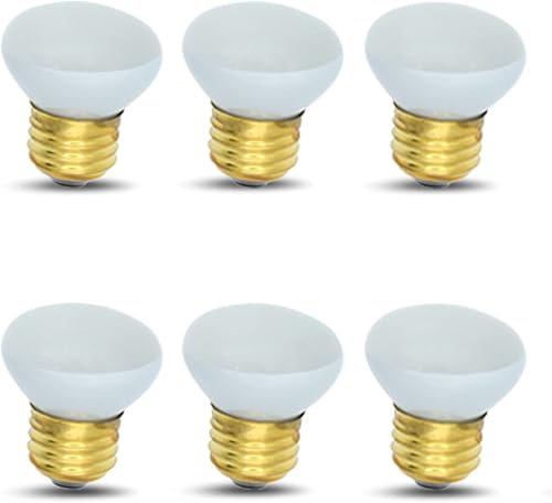 Miniatura 1 de Bombillas reflectoras pequeñas R14 de 25 vatios  120130 voltios E26 de repuesto de base de cuello corto incandescente esmerilada de lava bombillas