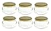 Nakpunar 6 pcs, 6.75 oz Tureen Glass Jars for Candles, Jam, Honey, Wedding Favors, Shower Favors, Baby Foods, Canning, spices