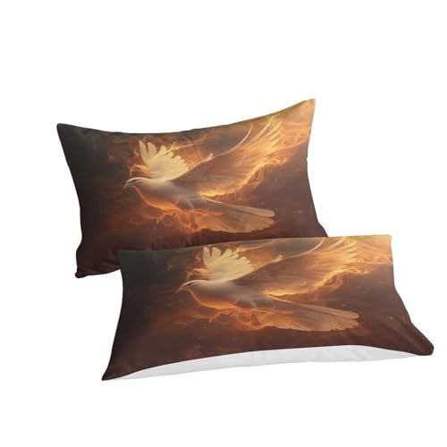 Parure de lit pignons de compagnie 140x200 housse de couette oiseau - 4