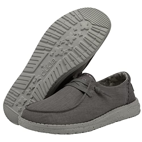 Image of HEYDUDE Women's Wendy Linen | Women?s Shoes | Women?s Lace Up Loafers | Comfortable & Light-Weight