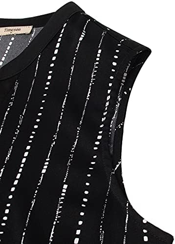 Timeson Women's Chiffon V Neck Sleeveless Blouse Tops Office Work Shirts 5 Timeson Women's Chiffon V Neck Sleeveless Blouse Tops Office Work Shirts