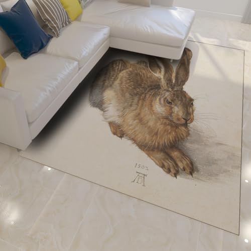 Carpette d'espace animaux 160x230 descente de lit poil bas 3D - 2