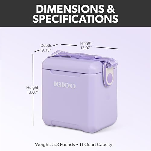 Image of Igloo Tag Along Too Coolers | Insulated Hard Shell Picnic Style Cooler | Rolling Ice Chest
