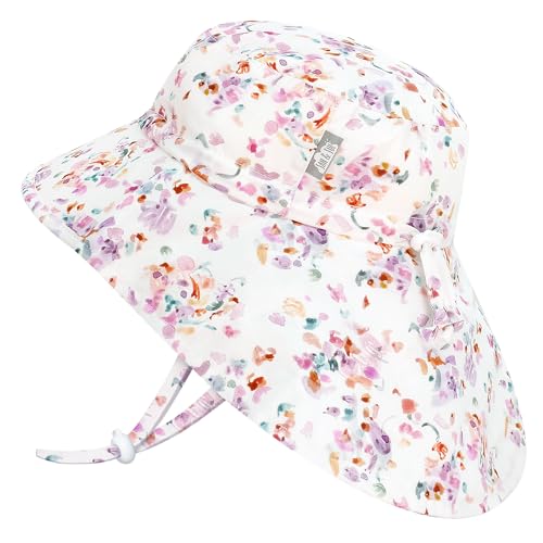 JAN & JUL Girls' Grow-with-Me Cotton Xplorer Sun Hat with Large Brim