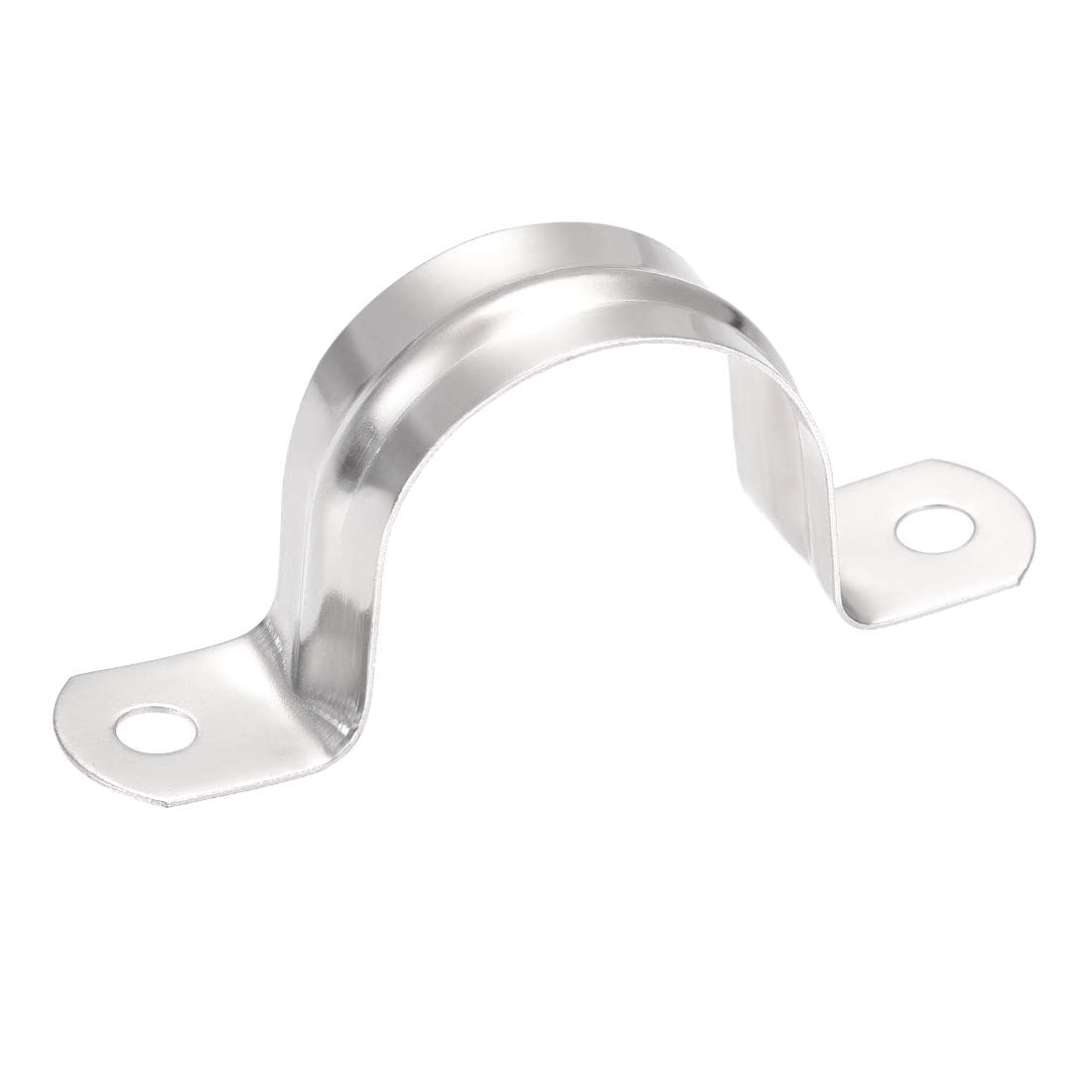 TA-VIGOR 16Pcs Rigid Pipe Straps, 32mm 2 Holes Stainless Steel Tension Tube Clip Clamp