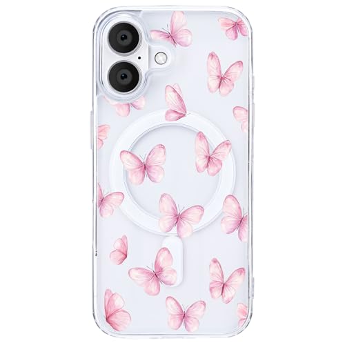Coque iPhone 17 Pro Max transparente papillon pour un style estival au quotidien