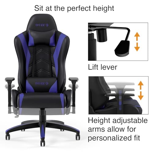 Image of Staples Emerge Vartan Gaming Chair, Ergonomic, Black, 2-Pack | Adjustable height swivel chair for gaming and everyday office use.