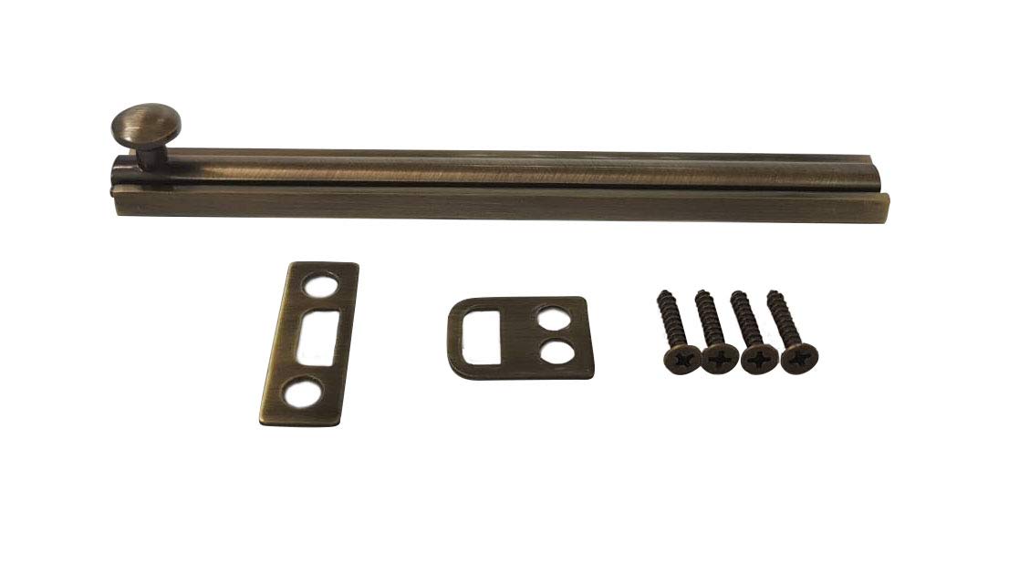 Solid Brass Surface Bolts - 3" Matte Black -15