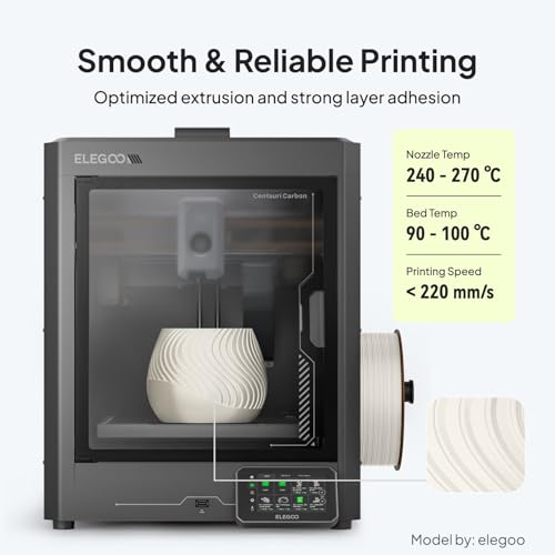 Image of ELEGOO ASA Filament 1.75mm Blue 1KG, UV & Weather Resistant 3D Printer Filament for Outdoor Functional Parts, High Impact Strength Engineering Grad 1kg Spool (2.2lbs) Fit for FDM Printers
