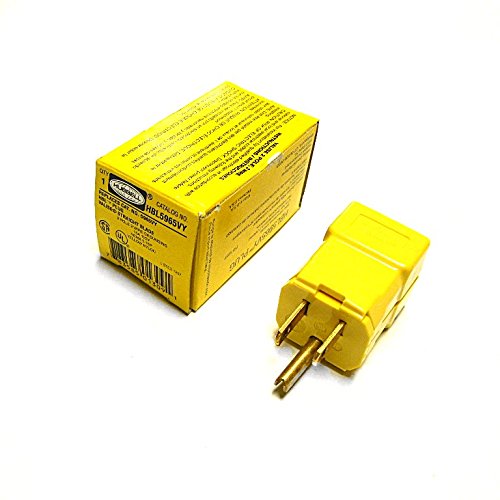 Hubbell 15-AMP 125-Volt Plug, Compatible with Truck, Male Plug, 0.5 Inch Gap, 15/16-32 UNC Thread Size, 1 Each