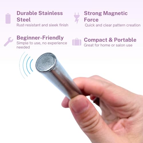 Image of 3-in-1 Cat's Eye Nail New Y-shaped Magnetic Rod for Cat's Eye Gel Multifunctional Double-ended Stainless Steel Magnet Portable for Salon Studio & Home Use (sliver)