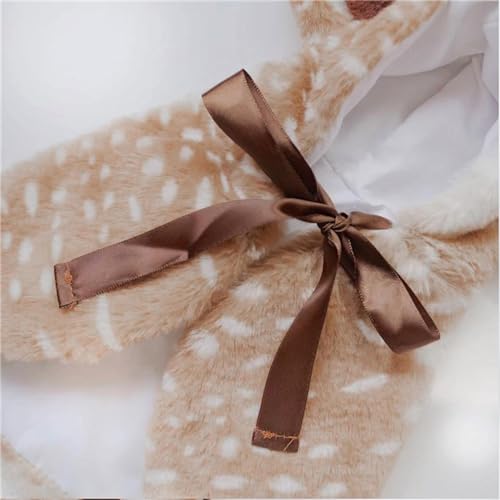 Laikoutd Hunde Umhang Dress Up Kostüm Foto Requisiten Haustier Weichhorn Rentiere Umhang Weihnachten Rentier Themen Cosplay Süße Weihnachtszierkleidung