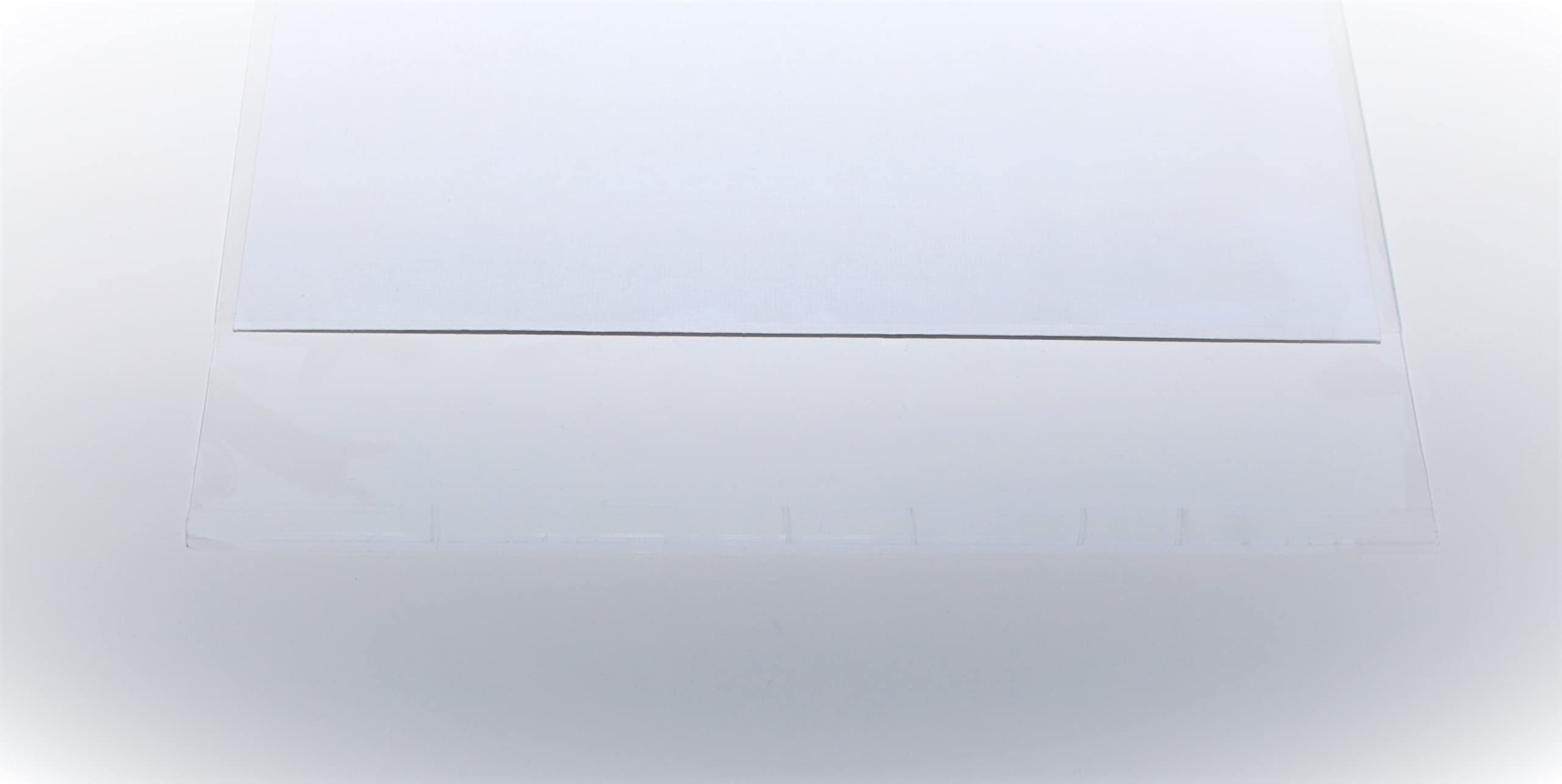 1000 St. Schutzhüllen Prospekthüllen Klarsichthüllen, Folie, DIN A5/C5, glasklar, 167 x 229 mm mit 30 mm wiederverschließbarer Klappe zum Schutz von Flyern, Briefumschläge, Dokumenten, Fotos