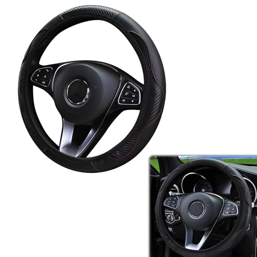 1 PCS Couvre Volant Voiture, Protege Volant, Couvre Volant Voiture Silicone Antidérapant 38cm, Facile à Installer et à Entretenir, Accessoire Pratique pour...