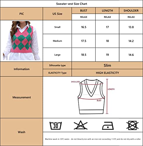 Longhong Clothing Women's Fashion Cropped Sweater Vest College Style Sleeveless Vest Pink Swetaer Vest #TOP5
