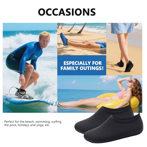 Image of Water Shoes for Women Men Quick-Dry Barefoot Aqua Socks Swim Pool Non Slip Surf Yoga Exercise Outdoor Trave Essentials
