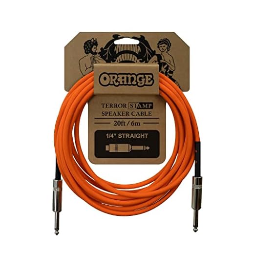 CABLES. ORANGE Cable de instrumento TERROR STAMP 6M INSTR JACK-JACK.