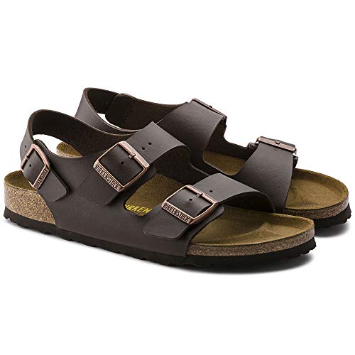 Image of Birkenstock Milano Men's Sandals, Brown, 41