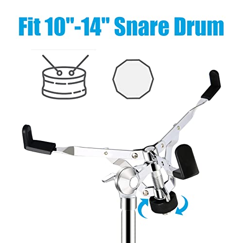 Eastrock Snare Drum Stand Adjustable With Drum Bracket Double Braced thumb #2