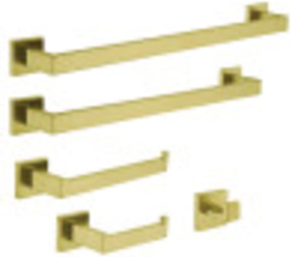 Kingston Brass BAHK6012478BB Markus Bathroom Hardware Set, Brushed Brass