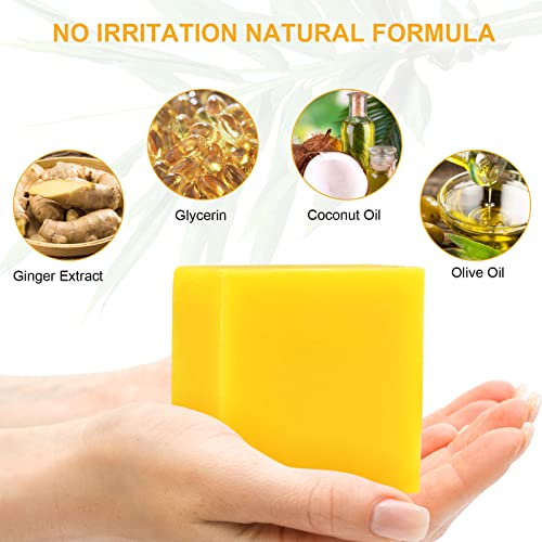 Reviglam Ginger Bar Soap, Vegan Slimming Ginger Bath Soap, Effective Weight Loss And Body Deep Clean Ginger Soap (2) #TOP2