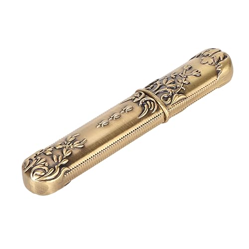 Image of Vintage Needle Case Needle Storage Sewing Needles Holder Stylish Embroidery Needle Storage Case for Hand Sewing Needle(Bronze)