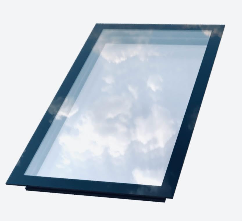 VueSky Skylights Rooflights Lanterns Flat Pitched Roof - Fixed Triple Glazed Toughened & Laminated. Self Cleaning Glass (600mm x 900mm)