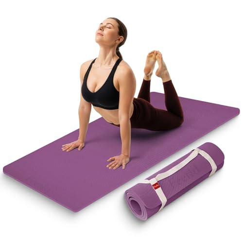 Tapete de ejercicio para entrenamientos en el suelo de yoga y pilates en casa