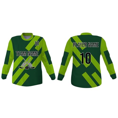 Image of SGS Sports Gear Custom Hockey Jersey, Personalized Reversible or Standard Design with Name & Number, Hockey Jersey