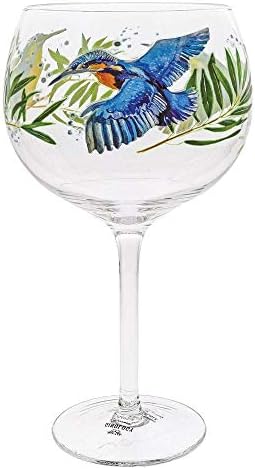 Ginology A30418 Kingfisher Bird Copa Gin Glass, 24 Ounces