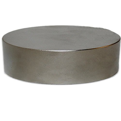 Magnes krążkowy okrągły Ø 100 x 20 mm – neodymowy N45 (NdFeB) nikiel – utrzymuje 440 kg – szyba magnetyczna – silne magnesy stałe (supermagnesy) o ekstremalnej sile przyczepności do przemysłu i domu