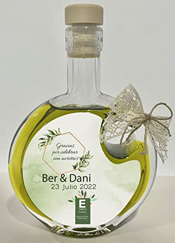 Botellas Regalo - Lágrima 100 ml - Aceite de Oliva Virgen extra - Caja 24 uds (Personalizada Diseño 1 - 24 Und / Caja)