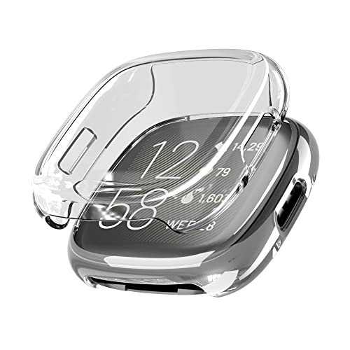 NUPO for Fitbit Versa 4 / Sense 2P[X X}[gEHb` Sʕی tJo[ ϏՌ NA  TPU VR ϏՌ h~ Fitbit Versa4 / Sense2 pJo[ (NA)