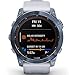 Garmin 010-02541-14 Fenix 7X Sapphire Solar Smartwatch Mineral Blue Titanium with Whitestone Band Bundle with 2 YR CPS Enhanced Protection Pack