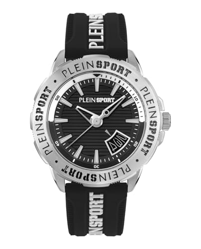 Plein Sport Rampage Collection Luxury Mens Watch Timepieces with a Black Strap and Dial Featuring a Stainless Steel Case -  Philipp Plein, PSGDA0424