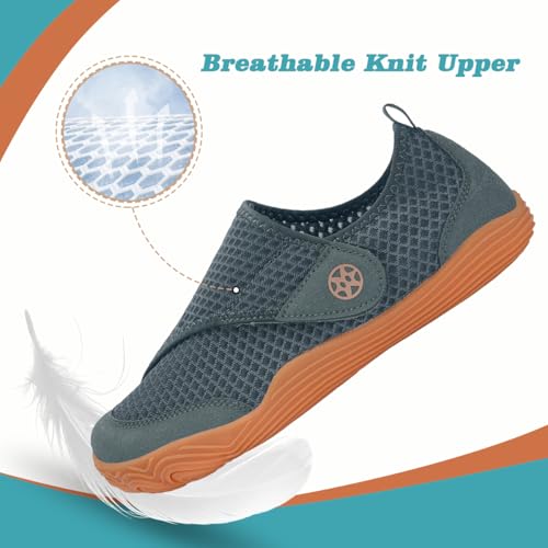 Image of Men's Women's Wide Diabetic Shoes Barefoot Diabetic Slippers Arthritis Edema Swollen Feet Adjustable Orthopedic Walking Shoes Closed Toe Lightweight Breathable with Arch Support for Indoor Outdoor