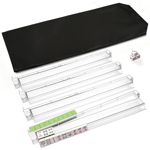 Set de 4 Soportes para Fichas Mahjong con Empujadores