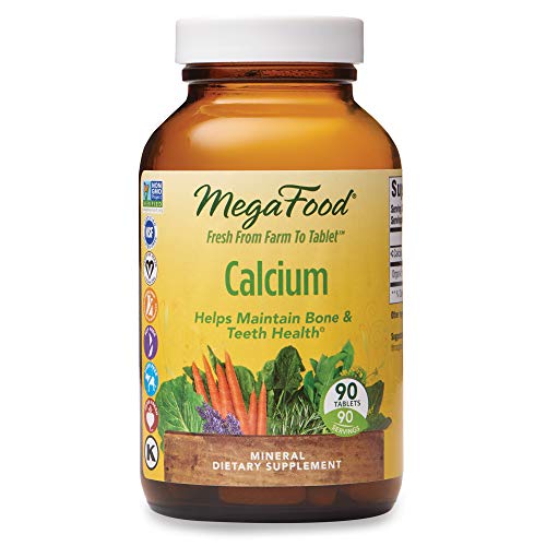 MegaFood, Calcium, Supports Healthy Bones and Teeth, Mineral Supplement, Gluten Free, Vegan, 90 Tablets (90 Servings) (FFP)