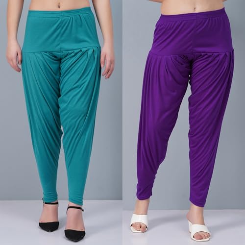 Image of Buy That Trendz Patiala Salwar for Women Relaxed Fit Viscose Patiyala Salwar Harem Bottom Pants
