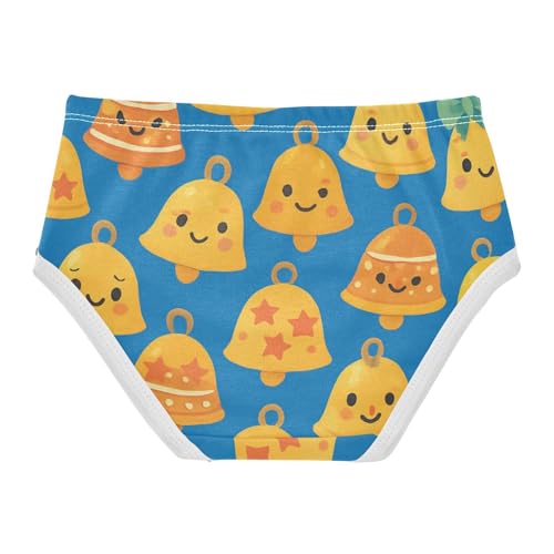 Girls' Triangle Panties Comfort Color for Kid Christmas Bells Pattern2