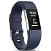 Produktbild Gogoings Kompatibel mit Fitbit Charge 2 Armband Original Blau, Soft Silikon Verstellbares Ersetzerband Damen Herren Uhrenarmband Armbänder für Fitbit Charge2 Fitness Zubehör Groß