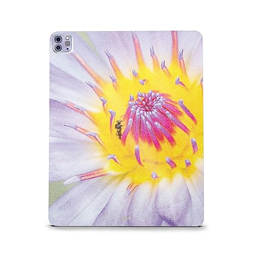 Image of MightySkins Carbon Fiber Skin Compatible with Apple iPad Pro 12.9 inch M2 6th Gen (2022) Full Wrap Kit - Lotus Flower | Protective, Durable Textured Carbon Fiber Finish | Easy to Apply | Made in The USA