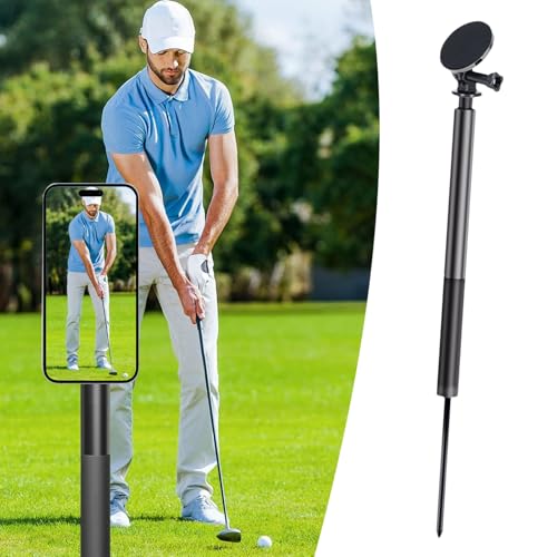 Trípode magnético golf ajustable para grabar swing de fotografía 3
