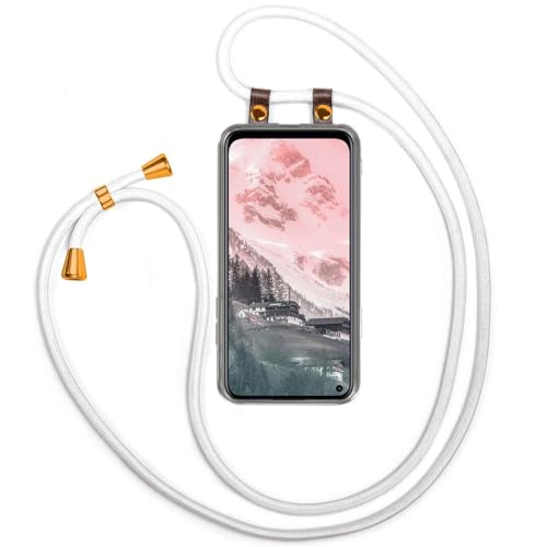 Coque cordon Honor 20 moex sangle blanche réglable évite les chutes