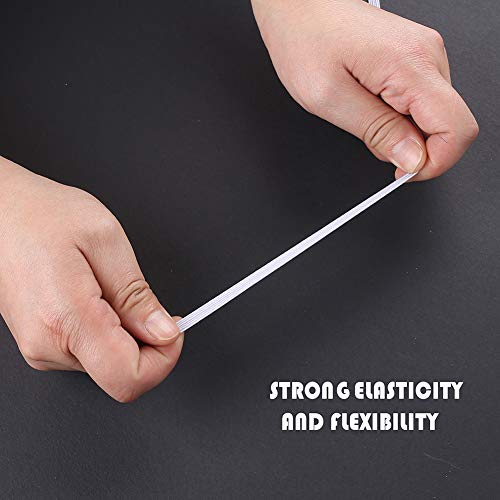 image for Bingcute Elastic Bands for Sewing,1/4 Inch Elastic Cord 70-Yards Braid