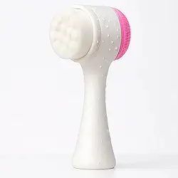 Escova de Limpeza Facial 2 em 1 em Silicone, Limpeza Profunda e Massagem Suave, À Prova D’água, Portátil, Manual, Skincare Completa para Todos os Tipos de Pele
