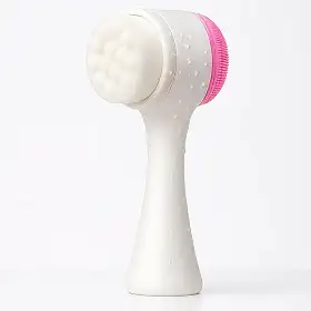 Escova de Limpeza Facial 2 em 1 em Silicone, Limpeza Profunda e Massagem Suave, À Prova D’água, Portátil, Manual, Skincare Completa para Todos os Tipos de Pele