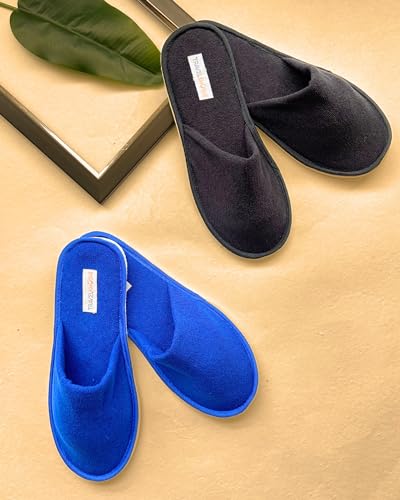 Image of Travelkhushi Soft Bedroom Slippers for Men & Women | Cozy Anti-Skid Indoor Home Footwear | Warm Winter Cushioned Sole | Unisex Gift Slippers